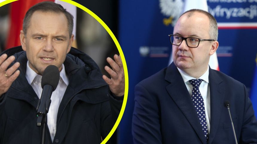 Minister sprawiedliwości Adam Bodnar. Kandydat PiS na prezydenta Karol Nawrocki