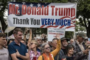Mieszkańcy RPA wspierający prezydenta USA Donalda Trumpa