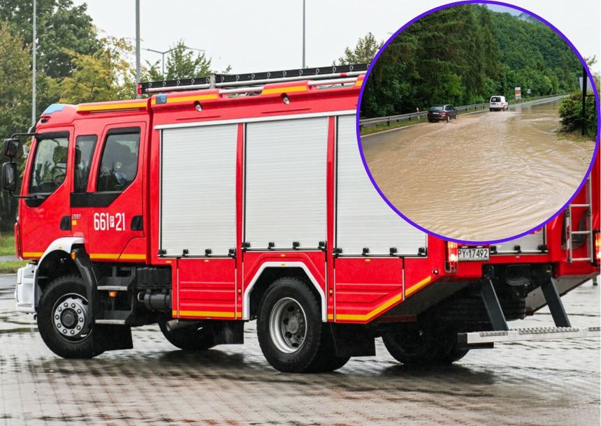 Małopolska. Gwałtowne burze: ponad 40 interwencji strażaków