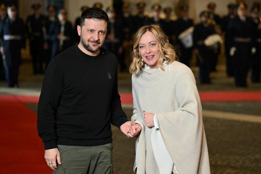 Wołodymyr Zełenski, Giorgia Meloni