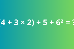 (4 + 3 × 2) ÷ 5 + 6² = ?