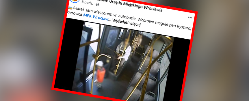 Chłopiec w autobusie