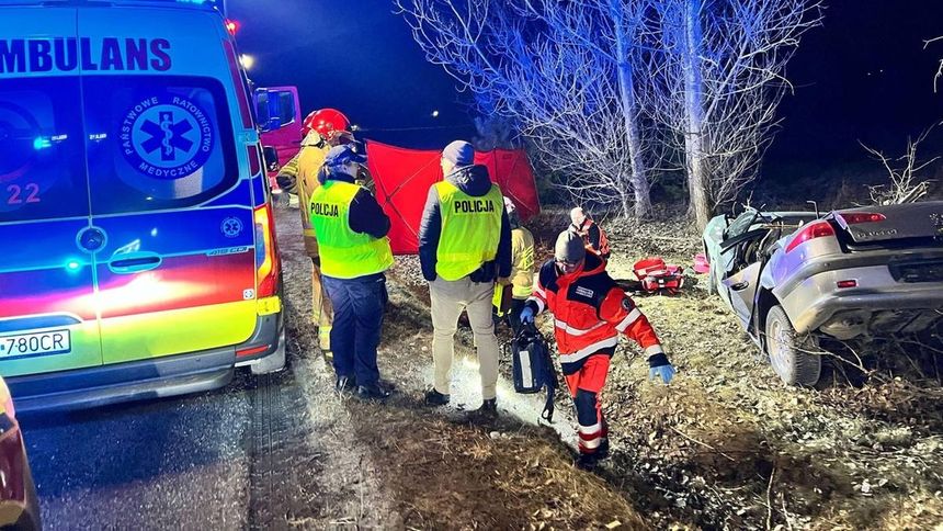 Kielce. Tragiczny wypadek, dwie osoby nie żyją