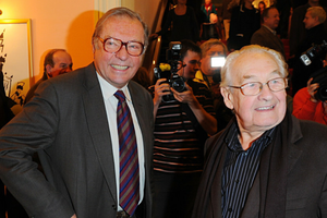 Krzysztof Zanussi i Andrzej Wajda 