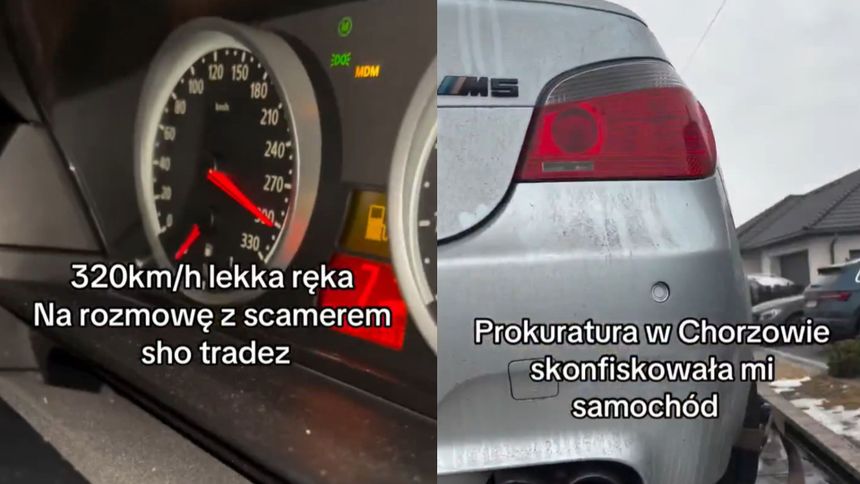 BMW skonfiskowane przez policję