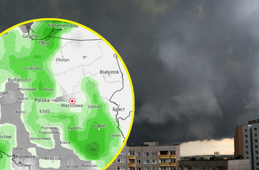 pogoda, burze nad Polską