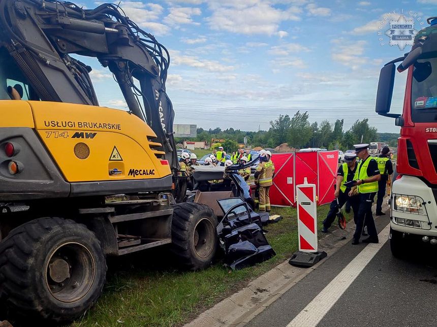 Wypadek na autostradzie A4