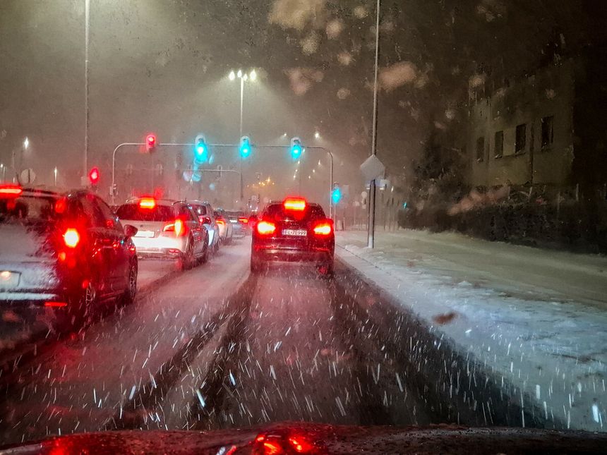 Śnieg na drogach