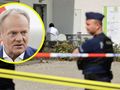 Policja na terenie Szpitala Uniwersyteckiego w Krakowie, 29 kwietnia 2025 r. Premier Donald Tusk