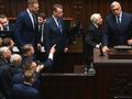 Posłowie PiS i Roman Giertych 