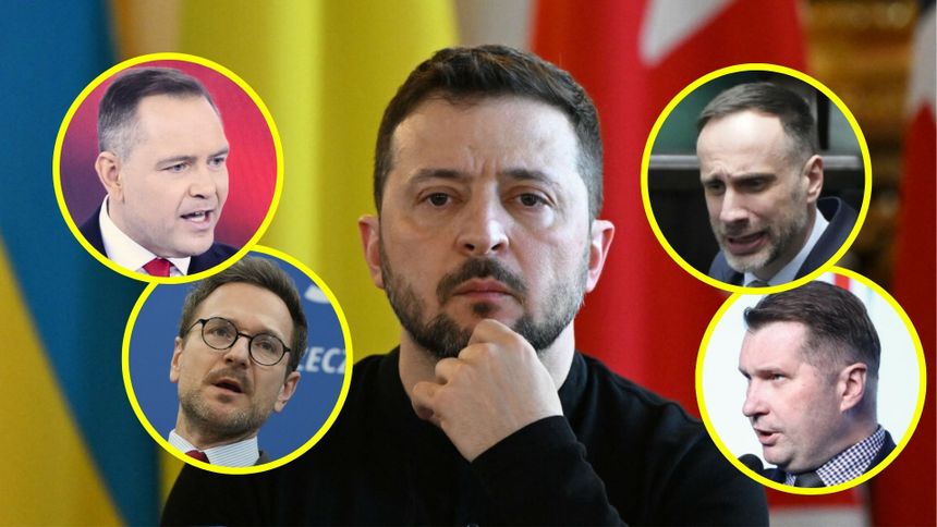 Prezydent Ukrainy Wołodymyr Zełenski. Politycy PiS