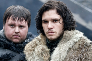 John Bradley, Kit Harington in Game of Thrones