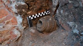 odkrycie na terenie Pałacu Hatzfeldów 