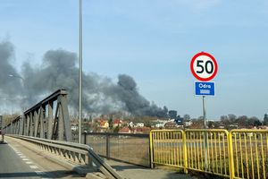 pożar hali DBW w Cigacicach