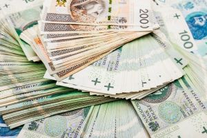 plik banknotów