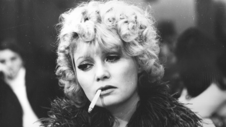 Iga Cembrzyńska na planie filmu "Skorpion, panna i łucznik"