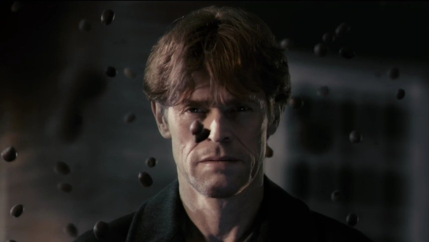 Williem Dafoe kadr z filmu "Antychryst"