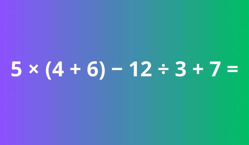 Matematyczny trening mózgu