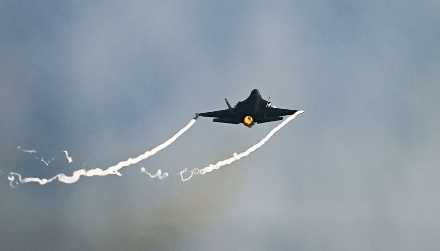 F-35 na bazą RAF Lakenheath, zdj. ilustracyjne
