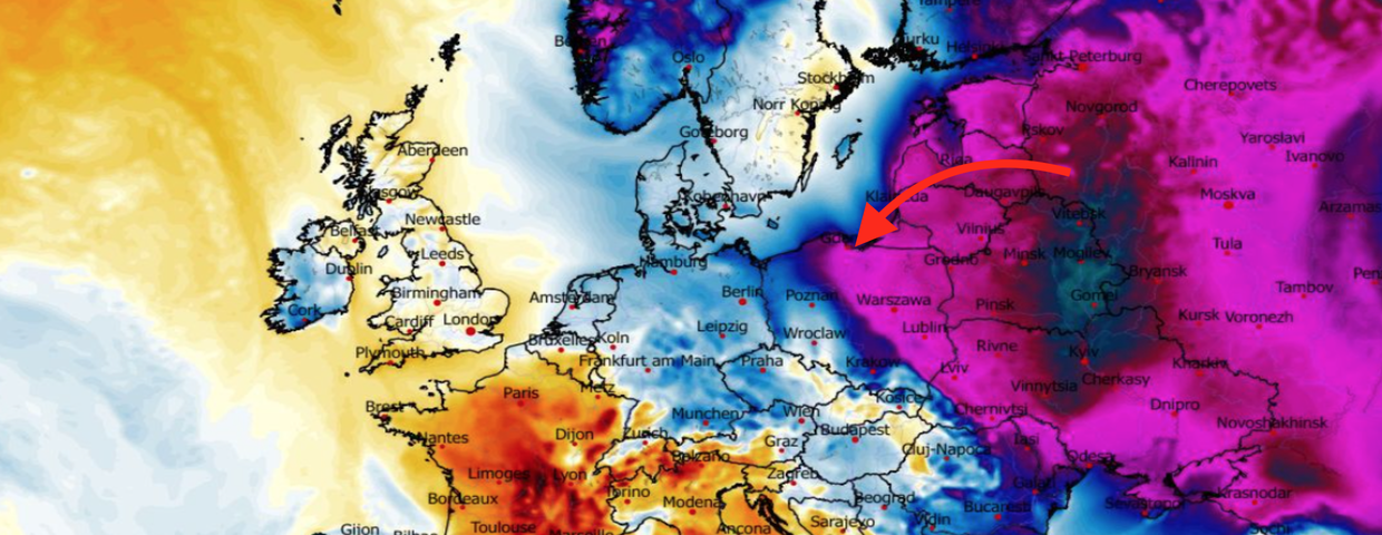 Anomalia temperatury mierzona na wysokości 2 m nad powierzchnią gruntu 03.02