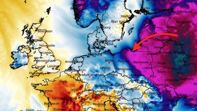 Anomalia temperatury mierzona na wysokości 2 m nad powierzchnią gruntu 03.02