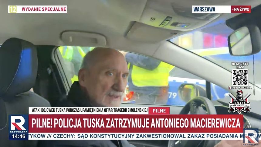Antoni Macierewicz zatrzymany