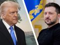 Prezydent USA Donald Trump. Prezydent Ukrainy Wołodymyr Zełenski
