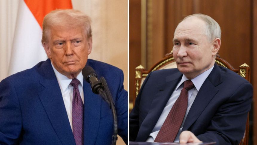Prezydent USA Donald Trump. Prezydent Rosji Władimir Putin