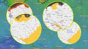 Mapa pogody w Polsce