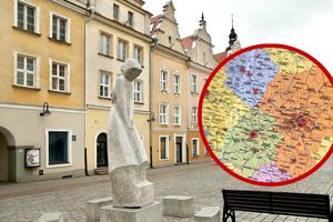 kamienice na opolskim rynku, mapa Polski