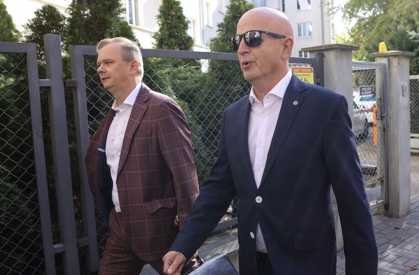 Przesluchanie Jaroslawa Szymczyka w prokuraturze okręgowej w Warszawie, 30 września 2024 r.