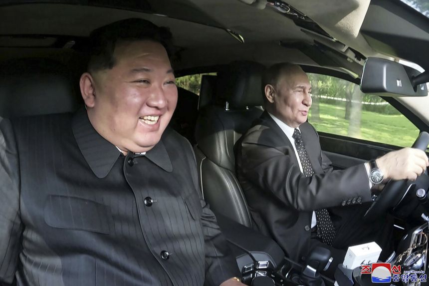 Putin i Kim Dzong Un