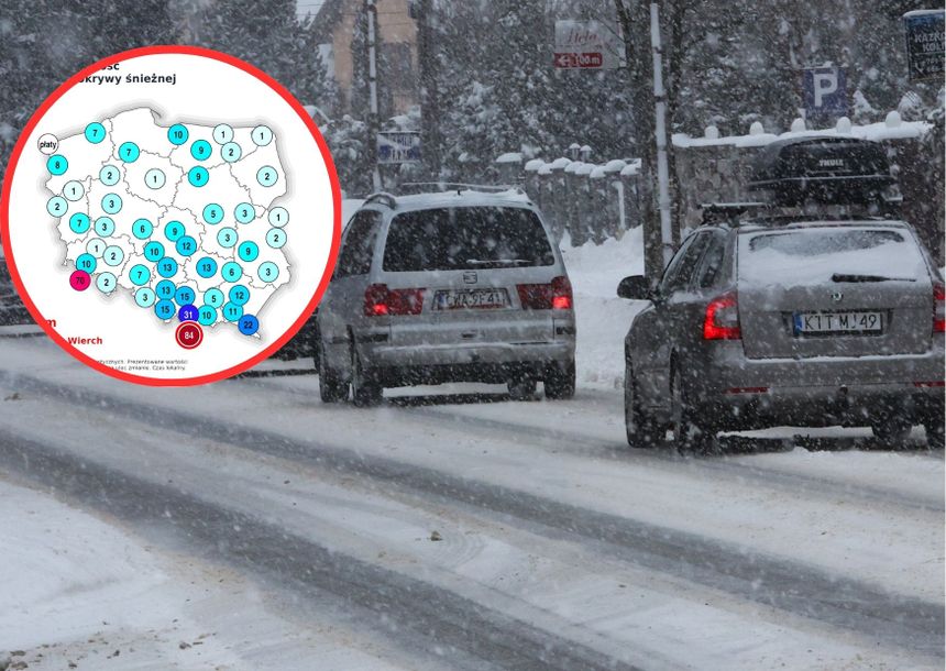 Ostrzeżenia IMGW przed opadami śniegu