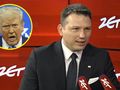 Kandydat na prezydenta Sławomir Mentzen w "Gościu Radia ZET". Prezydent USA Donald Trump