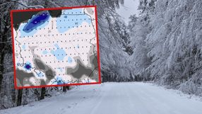Prognoza opadów śniegu w Polsce