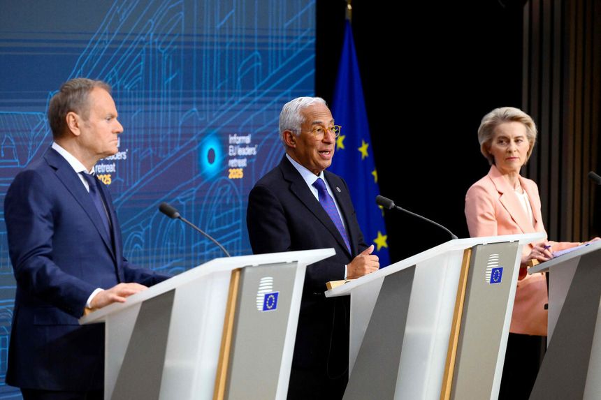 Donald Tusk, Antonio Costa, Ursula von der Leyen
