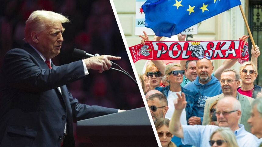 Prezydent elekt Donald Trump na wiecu w Waszyngtonie, 19 stycznia 2025 r. Polonia w Chicago