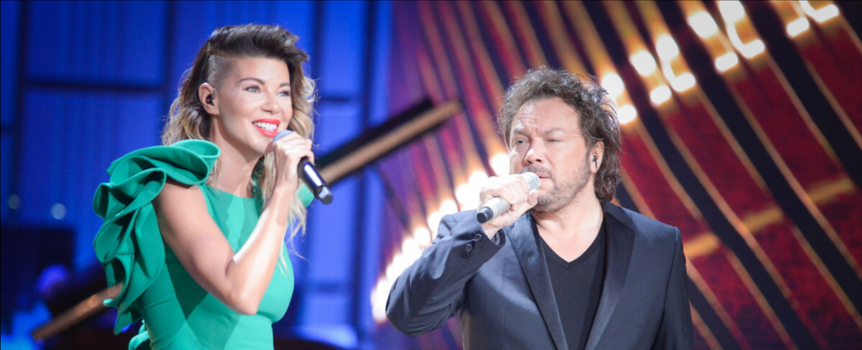 Edyta Górniak i Mieczysław Szcześniak