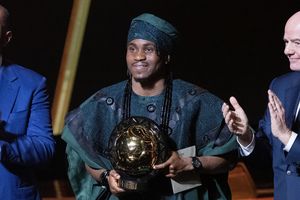 Ademola Lookman podczas gali na Piłkarza Roku w Afryce