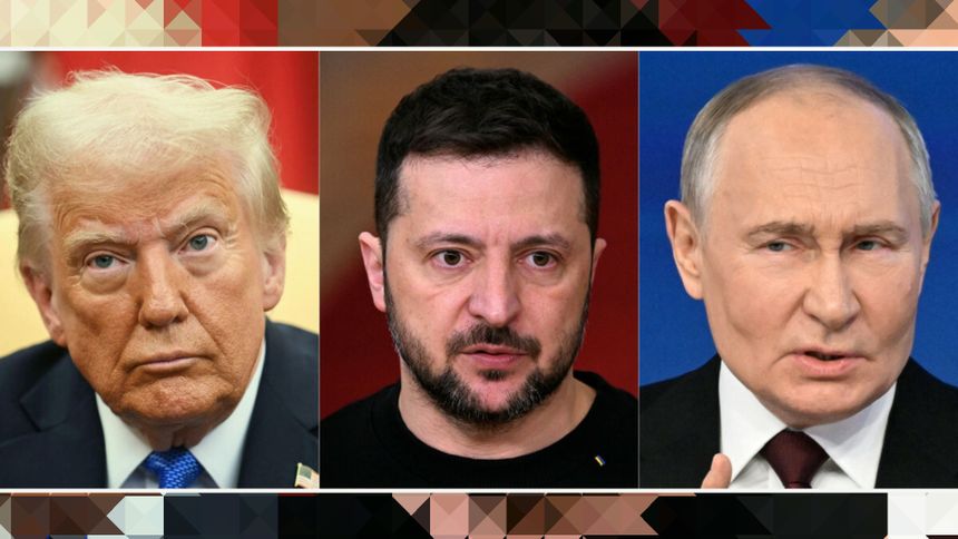 Trump, Zełenski, Putin