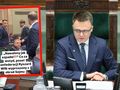 Marszałek Sejmu Szymon Hołownia. Poseł Konfederacji Ryszard Wilk