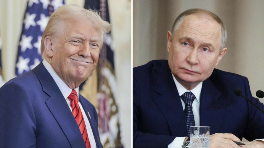 Prezydent USA Donald Trump. Prezydent Rosji Władimir Putin