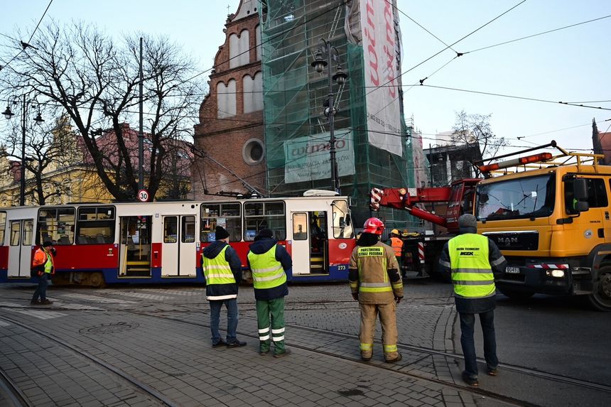 Wykolejenie tramwaju w Bydgoszczy