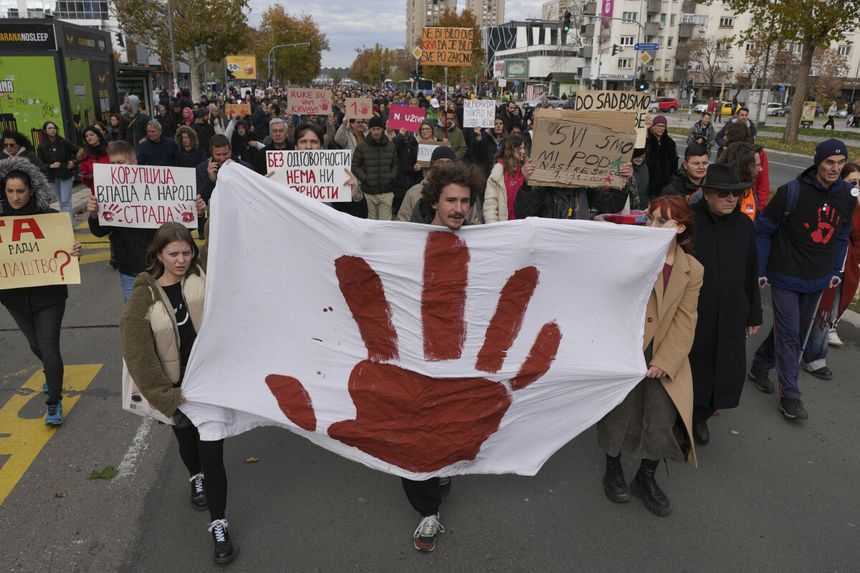 Protesty w Serbii