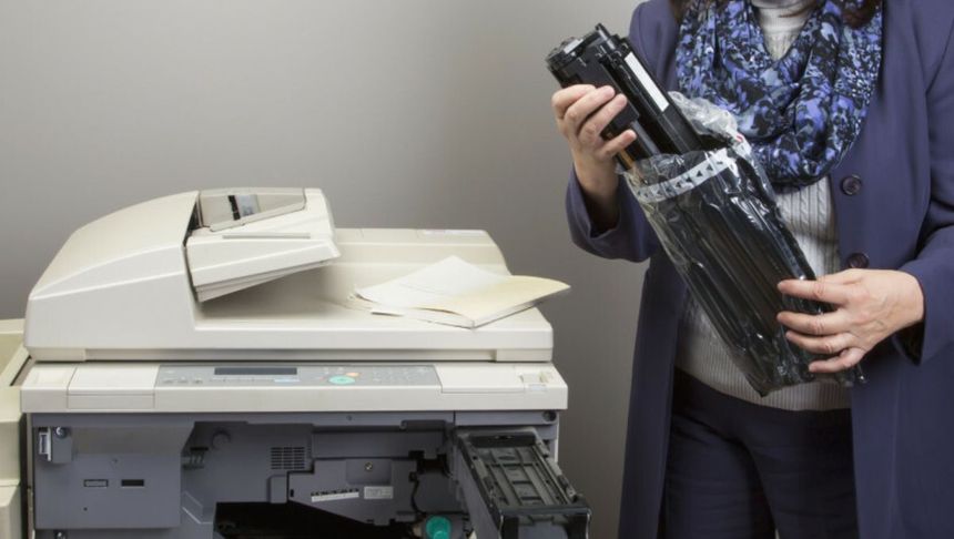 zużyty toner
