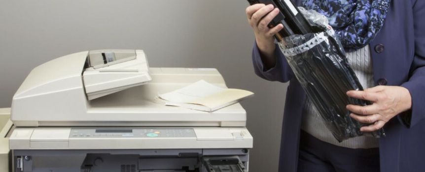 zużyty toner