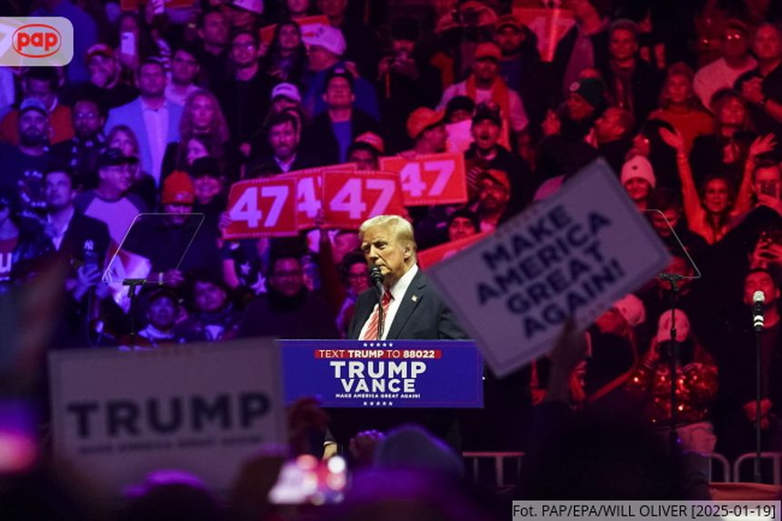 Donald Trump na wiecu w Waszyngtonie