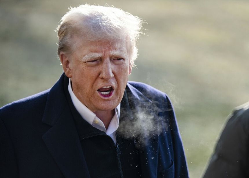 Prezydent USA Donald Trump w Waszyngtonie, 24 stycznia 2025 r.