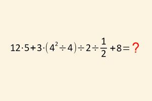 Działanie matematyczne - zagadka