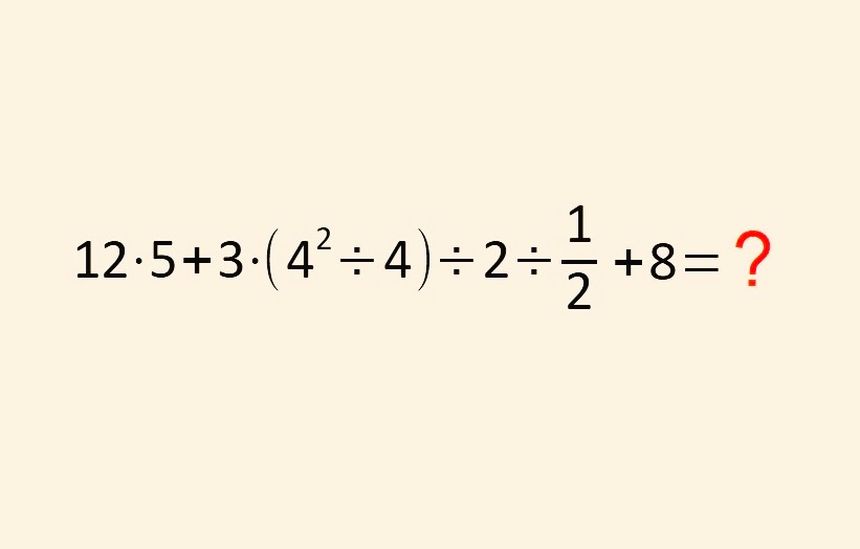 Działanie matematyczne - zagadka